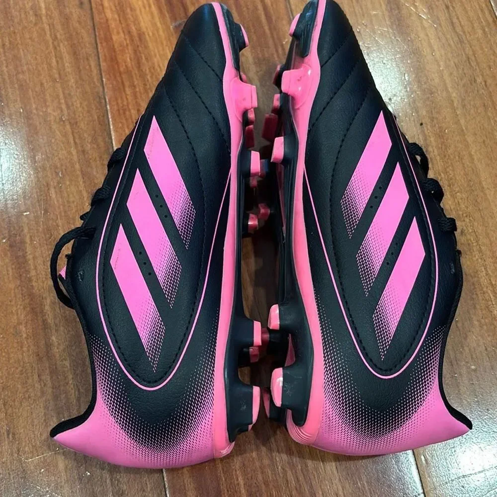 Adidas Goletto Kids Soccer Cleats Black Pink Youth Size 2